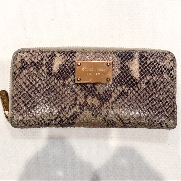 michael kors wallet snakeskin